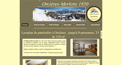 Desktop Screenshot of locationorcieres.fr