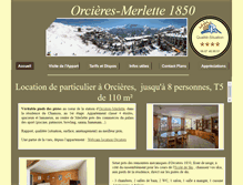 Tablet Screenshot of locationorcieres.fr